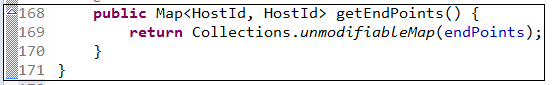 在getEndPoints( )方法中则是简单地返回了该Map